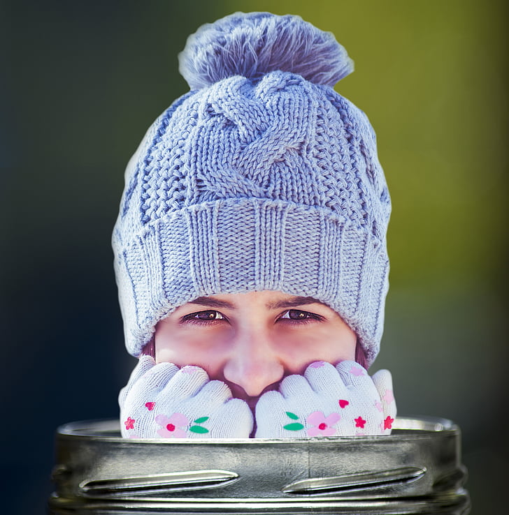девочка, Салон красоты, Портрет, Зима, улыбка, снежинки, изображение
