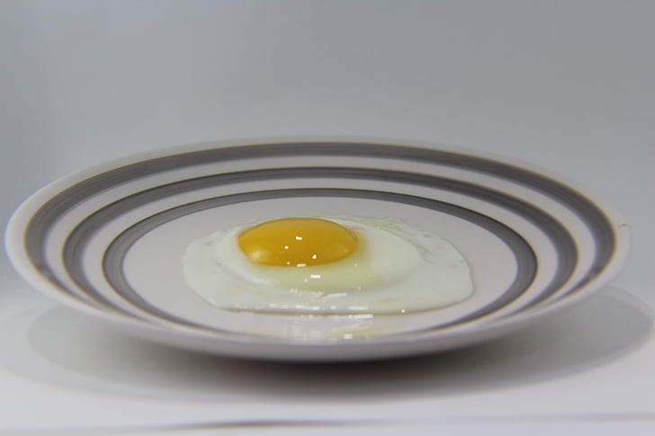 vajíčko, volské oko, snídaně, vaječný žloutek, jídlo, vejce, sázené vejce
