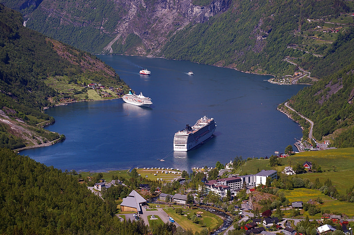 fjord, Noorwegen, fjordlandschaft, Bergen, landschap, natuur, heuvel