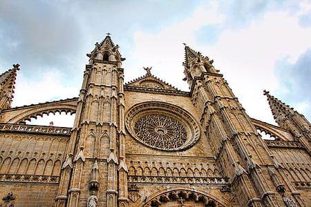 cathedral, palma de mallorca, architecture, city, spain, holiday, landmark