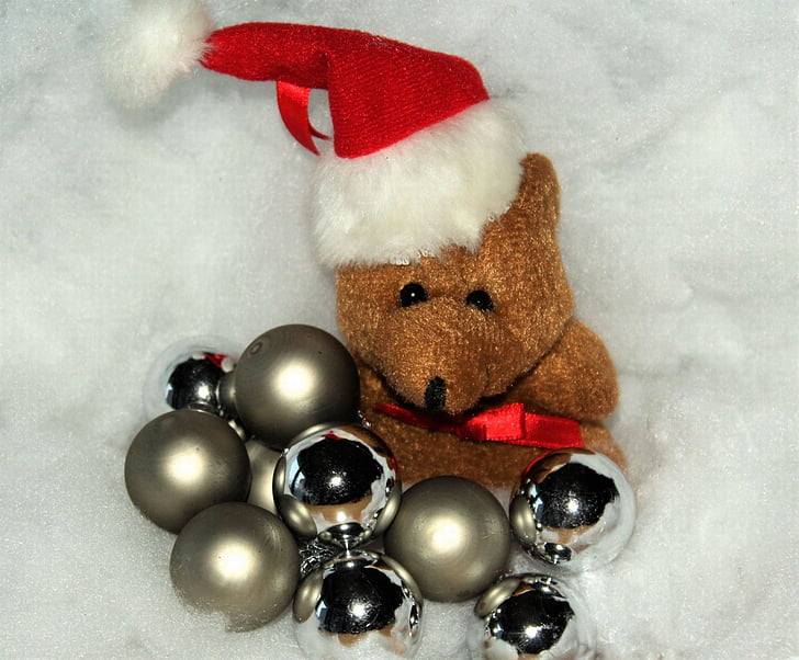jul, Christmas bear, sne, juleaften, juletid, ambassade, julekort