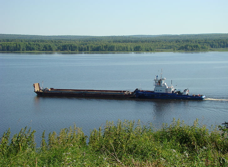 rivier, Kama, kraj Perm, de okhansk