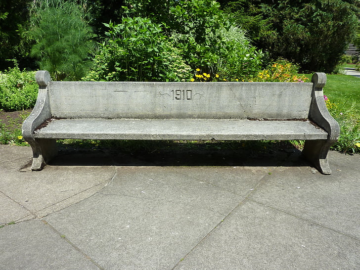 lavica, betón, lavičky, sedadlo, sedenie, historické, pamiatka