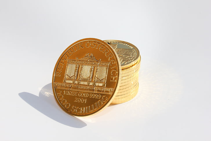 pièce d’or, Metal, argent, Or, pièce de monnaie, devise, Finance