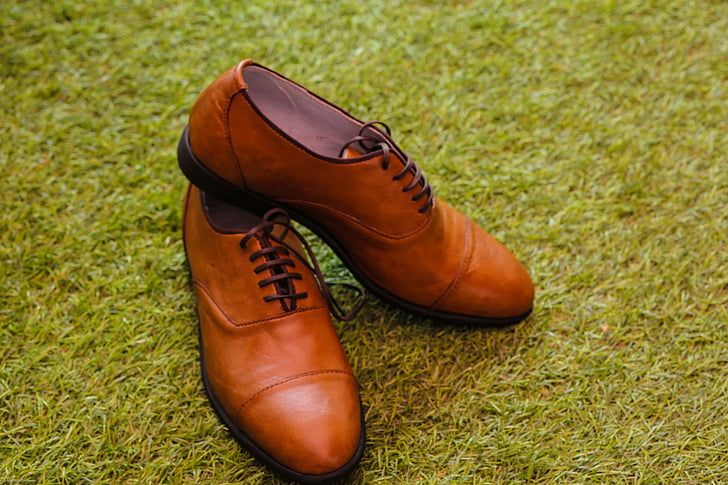 field, footwear, grass, leather, leather shoes, shoes, shoe