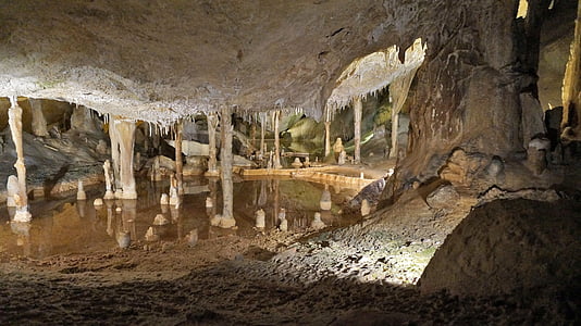 caves, ibiza, underground, no people, water, day, indoors