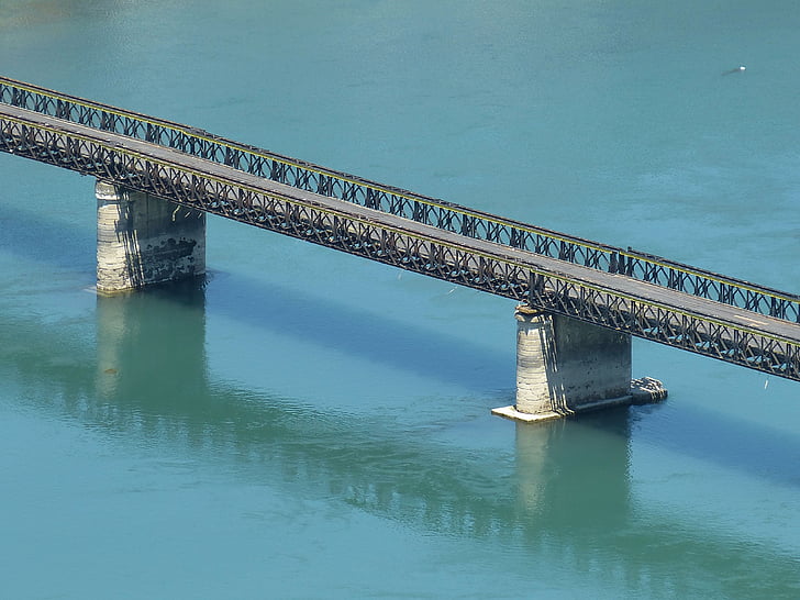Albanija, tiltas, Balkanų, Shkodër, upės, pastatas, ryšio