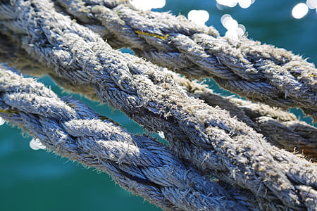 rope, old, macro, solid, detail, marine, maritime