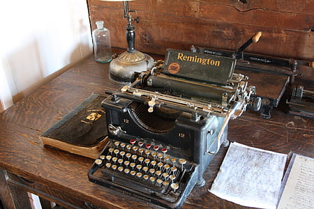 Statele Unite ale Americii, Arizona, quartzsite, oraş-fantomă, Castelul dome, maşină de scris, de modă veche