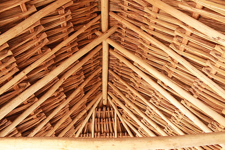 tetto, ramo, architettura, Casa, costruzione, legno, in legno