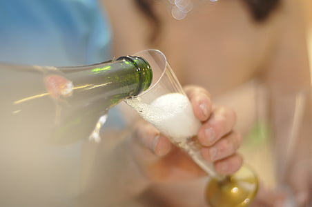 šampanja, Sünnipäev, Festival, alkoholi, jook, toidu ja joogiga, pudel