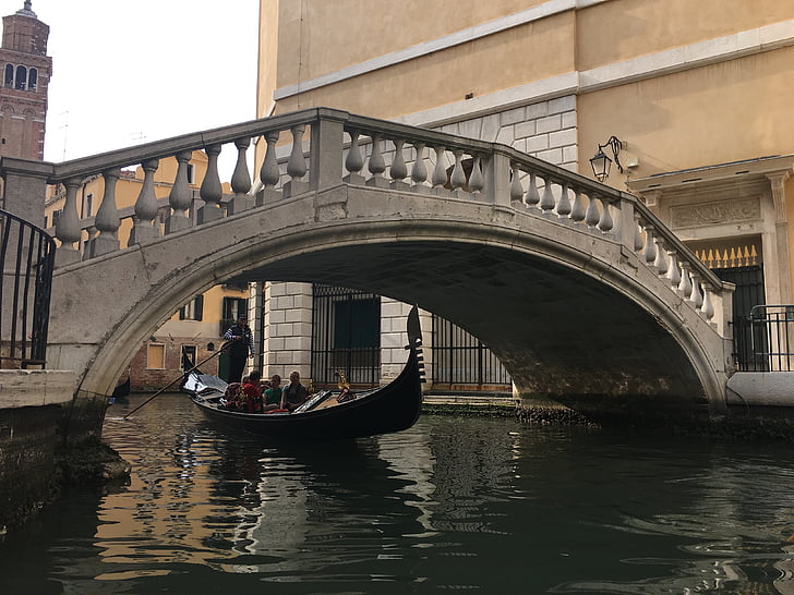 híd, Venezia, én, Olaszország, utazás, csatorna, város