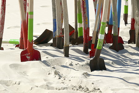 arena, Scoop, Playa, de excavación, vacaciones, juego, verano