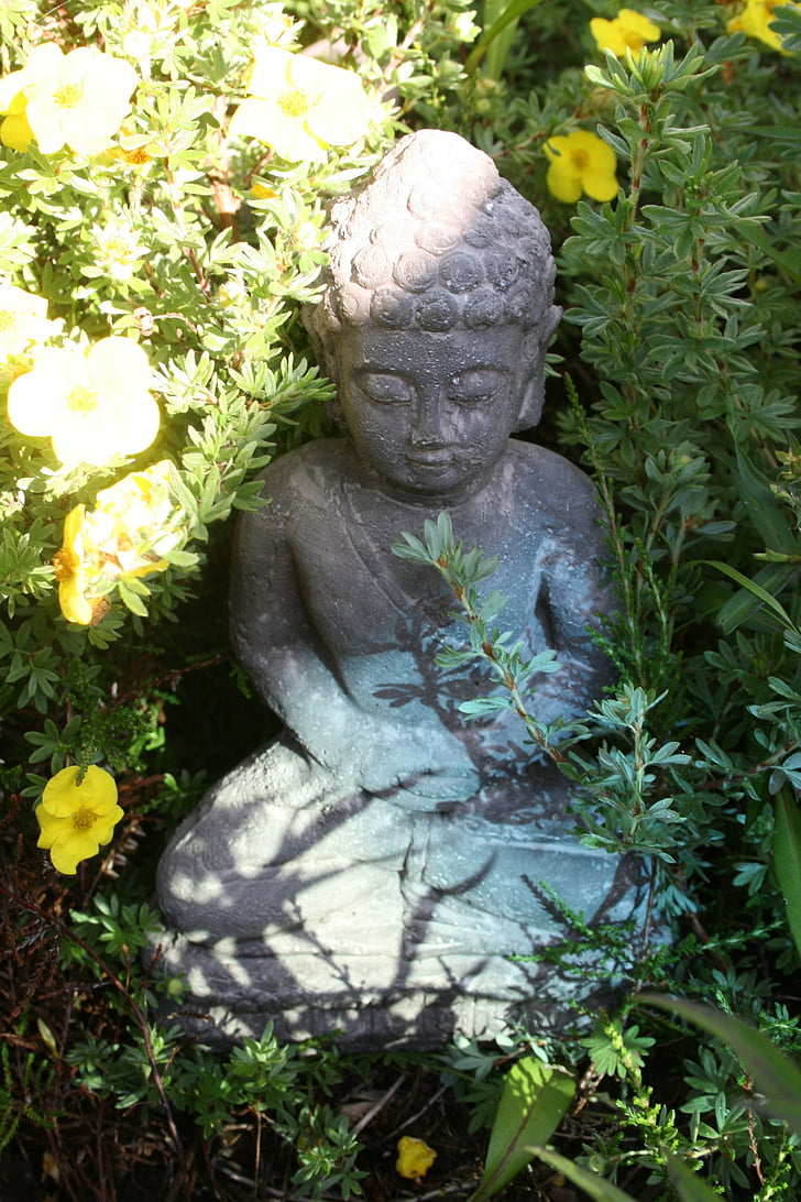 Buddha, buddhismen, staty, Meditation, Zen, Asia, sten siffra