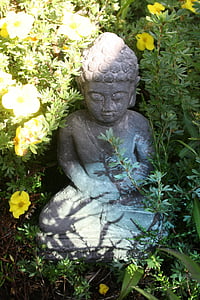 Buddha, buddhalaisuus, patsas, Meditaatio, Zen, Aasia, kivi kuva