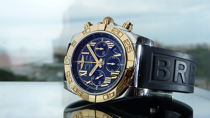 Breitling, veure, veure, mascle, accessoris, rellotge del braç