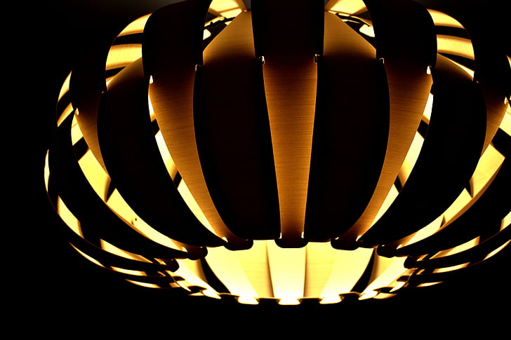 ljus, lampan, design, moderna, spiral