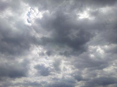 nebo, oblaki, strele oblak, oblak, vreme, delno oblačno, temno