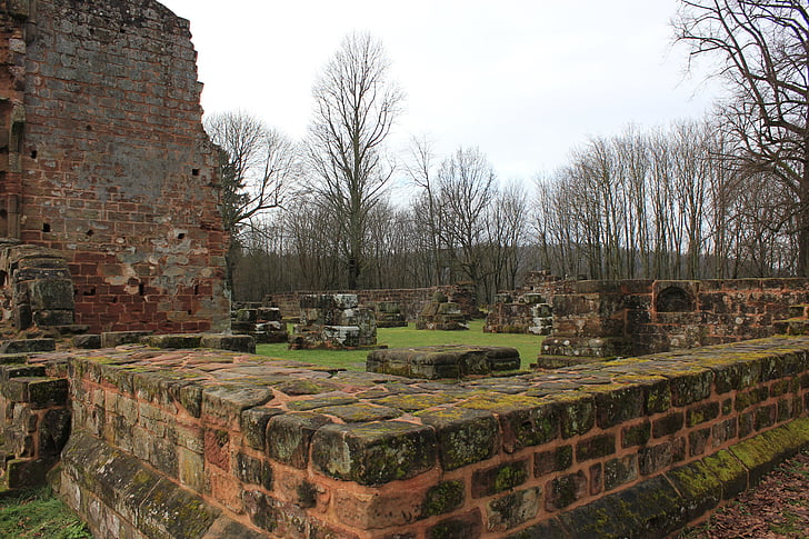ruin, kloster, middelalderen, kloster ruiner, ødelagt, historisk set, Castle