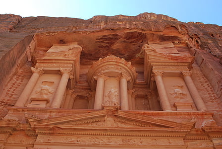 Desert, Jordánsko, Petra, Blízky východ, kameň, zrúcanina, Petra - Jordánsko