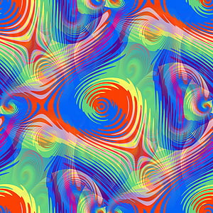 psychedelic, swirls, patterns, fractals, shapes, decorations, decorative