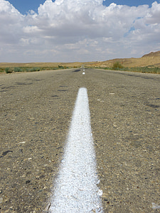 carretera, només, desert de, recta, unitat, camí recte, Dom