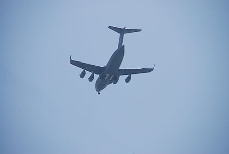 C17, fly, fly, jet, militære, flyvemaskine, kæmpe