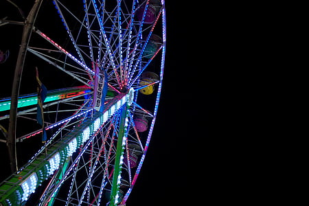 godīgu, festivāls, Karnevāls, Ferris wheel, rats, Ferris