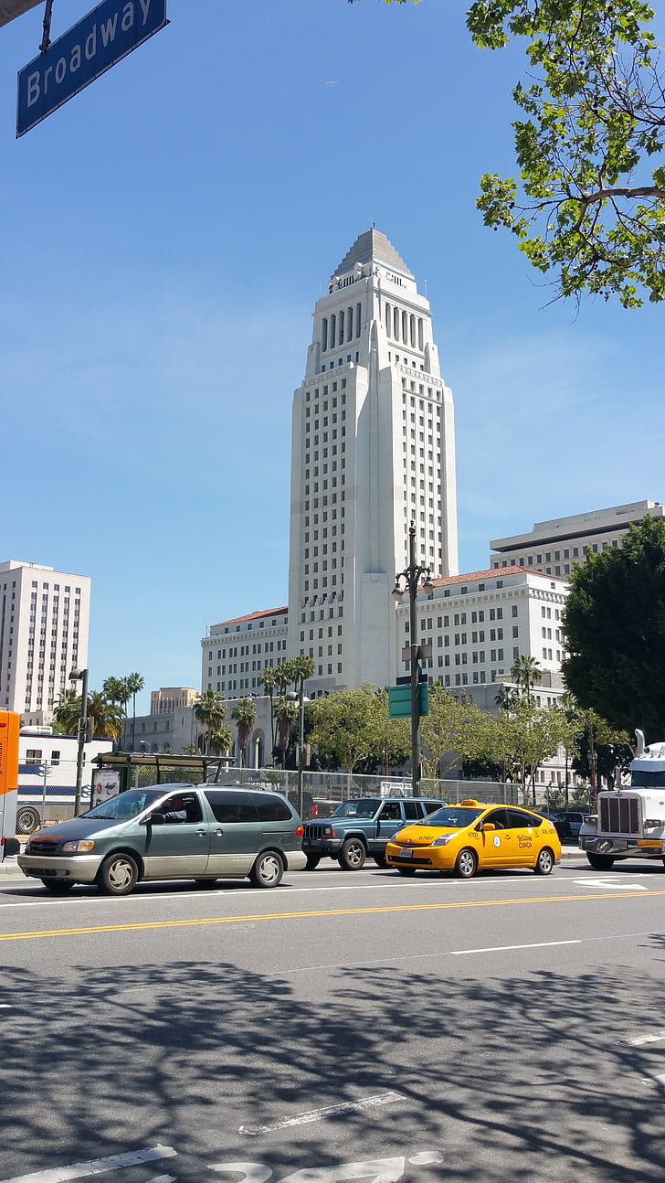 városháza, Los Angeles-i, polgármester, hivatalos, kormány, California, Landmark