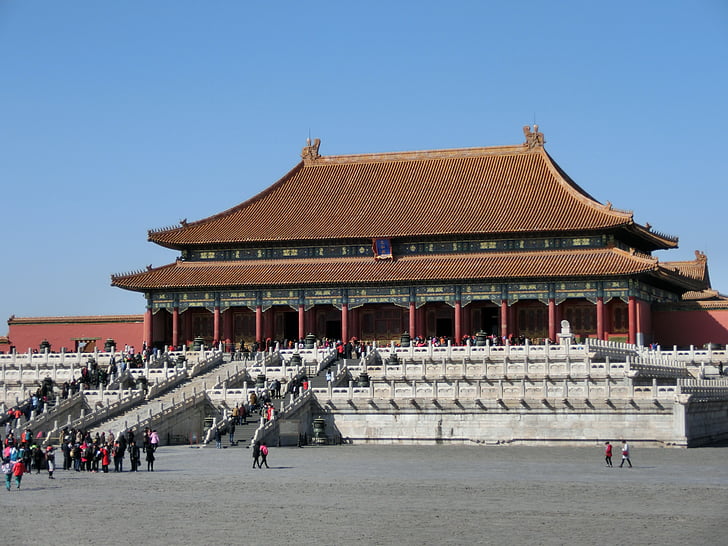 Κίνα, Πεκίνο, Απαγορευμένη Πόλη, Ασία, αυτοκράτορας, σκάλες, σταδιακά