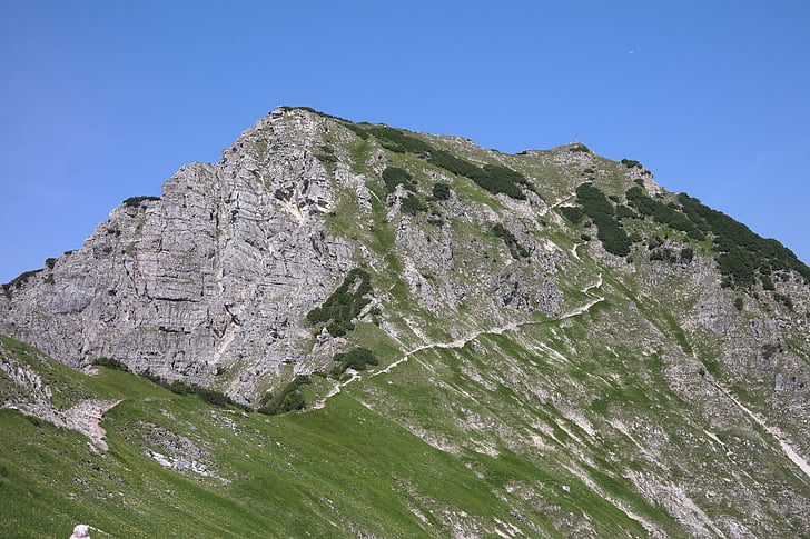 bschiesser, hegyi, Allgäu, csúcstalálkozó, Summit cross, Allgäu-Alpok, alpesi