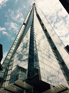 střípek, Londýn, budova, reflexe, Architektura, střípek, orientační bod