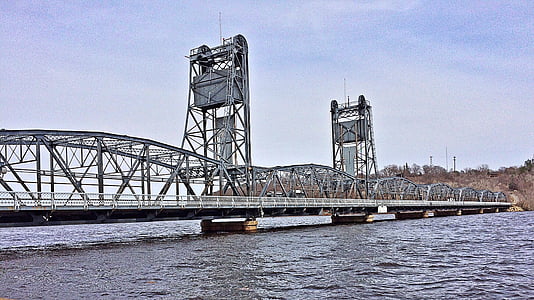Bridge, floden, Lift bridge, transport
