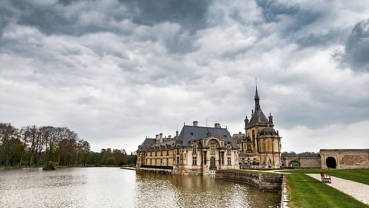 Chateau, Chantilly, Pikardiet, Frankrig, Castle, Chateau chantilly