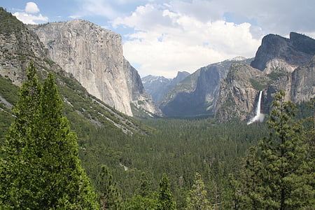 国家公园, 景观, 约塞米蒂, 美国, 加利福尼亚州, 山, 自然