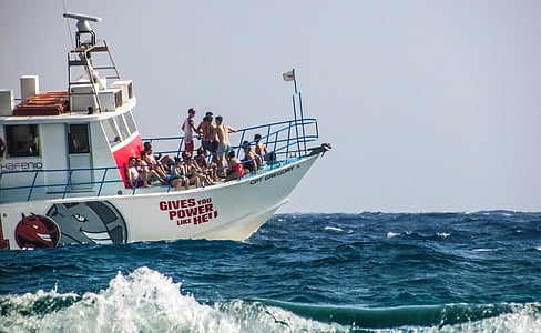 kryssning båt, havet, semester, sommar, turism, Leisure, kryssning