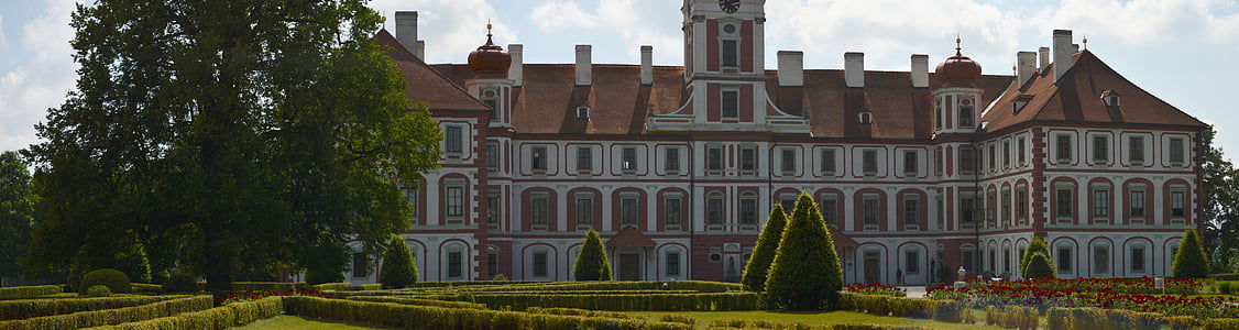 Panorama, Schloss, Garten