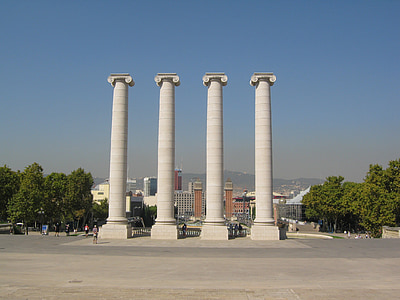 Barcelona, kunst, Spanje, bezoekplaatsen, architecturale kolom, het platform, beroemde markt