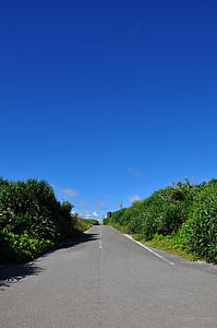 Miyako øya, blå, himmelen