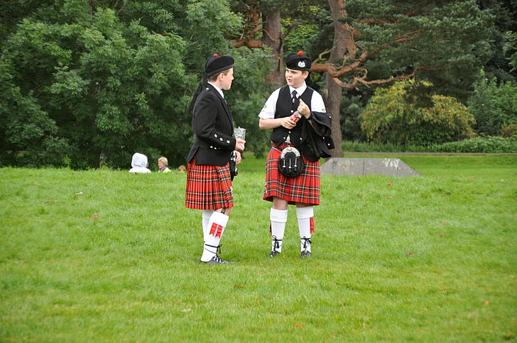 kaksi scotsmen, skotit, Iso-Britannia, Skotlanti, Ylämaat ja saaret, Highlands, Highlander