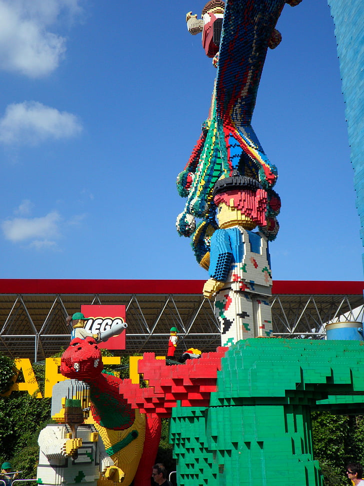 Lego, Lego stavebnice, Preddefinované bloky, Legoland, legomaennchen, obrázok, postavený