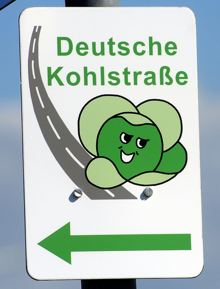 vācu oglekļa ceļu, vairogs, Piezīme, virziena norāde, zīme, katalogs, ielu zīmes