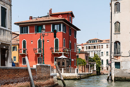 Road, Street, vatten, Canal, kanaler, Venedig, staden