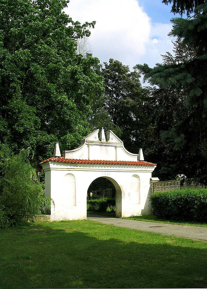 Ziel, Portal, historisch, Eingang, Südböhmen, Tschechische Republik, Soběslav