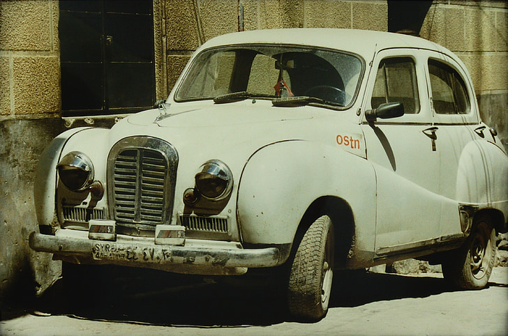 Aleppo, Sīrija, automašīnas, vecais, Front, klasika, Oldtimer