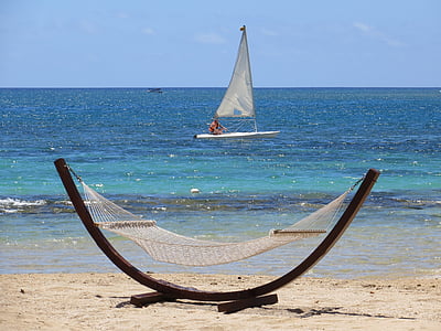 beach, summer, sea, holiday, sun, sand, hammock