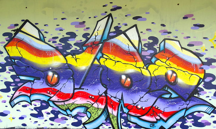 Graffiti, väri, värikäs, koriste, spray, Art, Luovuus