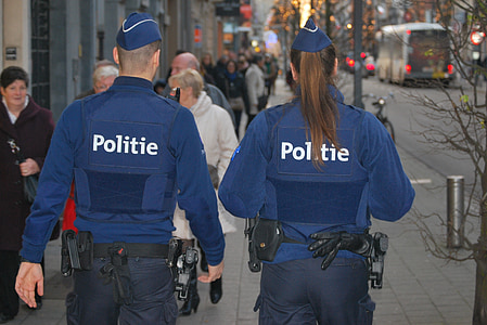 police, blue, people, uniform, patrol, agent