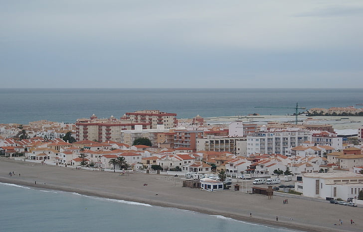 Calahonda, Medelhavet, stranden, byn