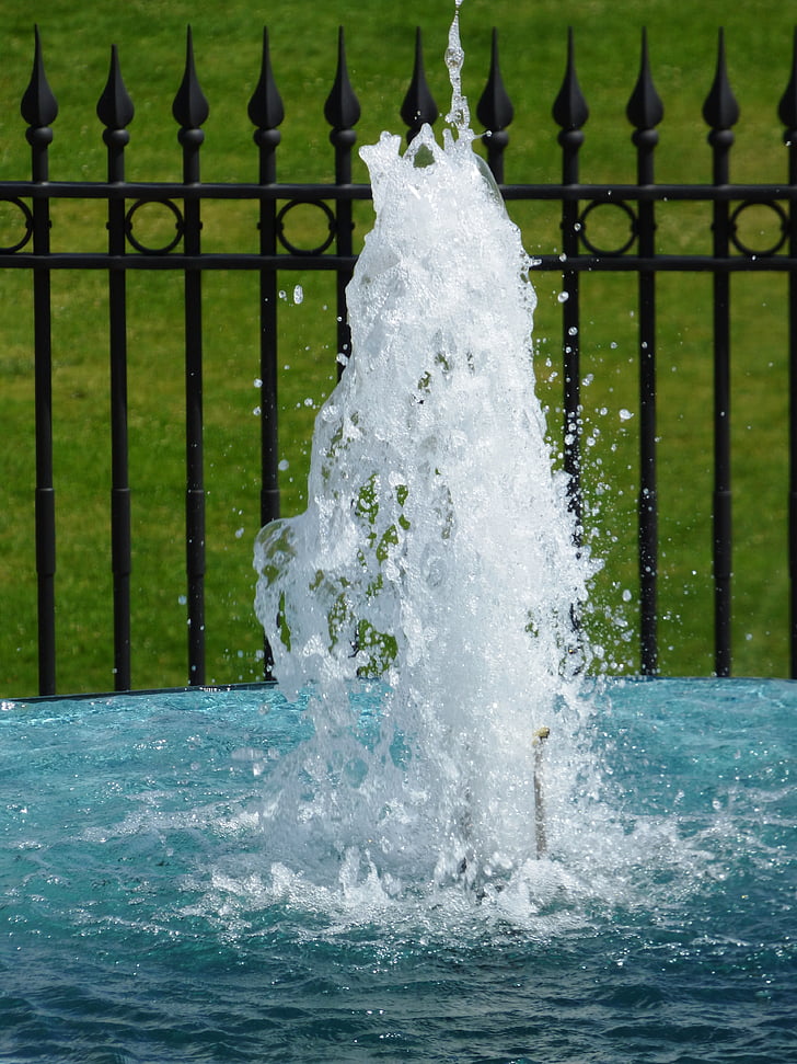 vode, Fontana, zelena, teče voda, tok vode, transparentnost, mokro